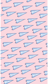 A light pink background with a repeating pattern of light blue pendants that say "Delta Gamma"
 in white. 